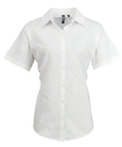 PR336: Ladies Short Sleeve Oxford Shirt Womens Short Sleeve Shirts Premier