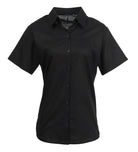 PR336: Ladies Short Sleeve Oxford Shirt Womens Short Sleeve Shirts Premier