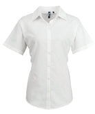 PR336: Ladies Short Sleeve Oxford Shirt Womens Short Sleeve Shirts Premier