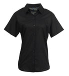 PR336: Ladies Short Sleeve Oxford Shirt Womens Short Sleeve Shirts Premier