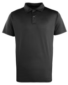 PR6112: Unisex Studded Polo Shirt Hospitality T-Shirts Premier Black XS