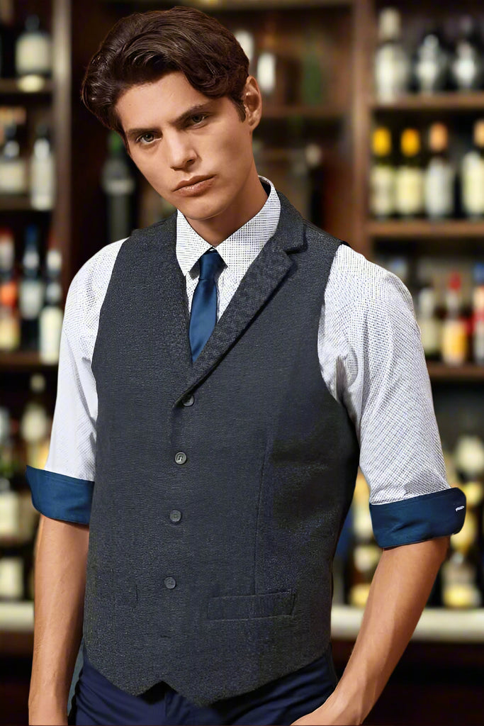 PR625 - Herringbone Waistcoat - The Staff Uniform Company