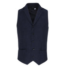 PR652: Mens Herringbone Waistcoat Mens Hospitality Waistcoats Premier Navy XS