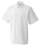 PR656: Short Sleeve Chefs Jacket Chefs Jacket Premier White XS
