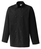 PR657: Long Sleeve Chefs Jacket Chefs Jacket Premier Black XS