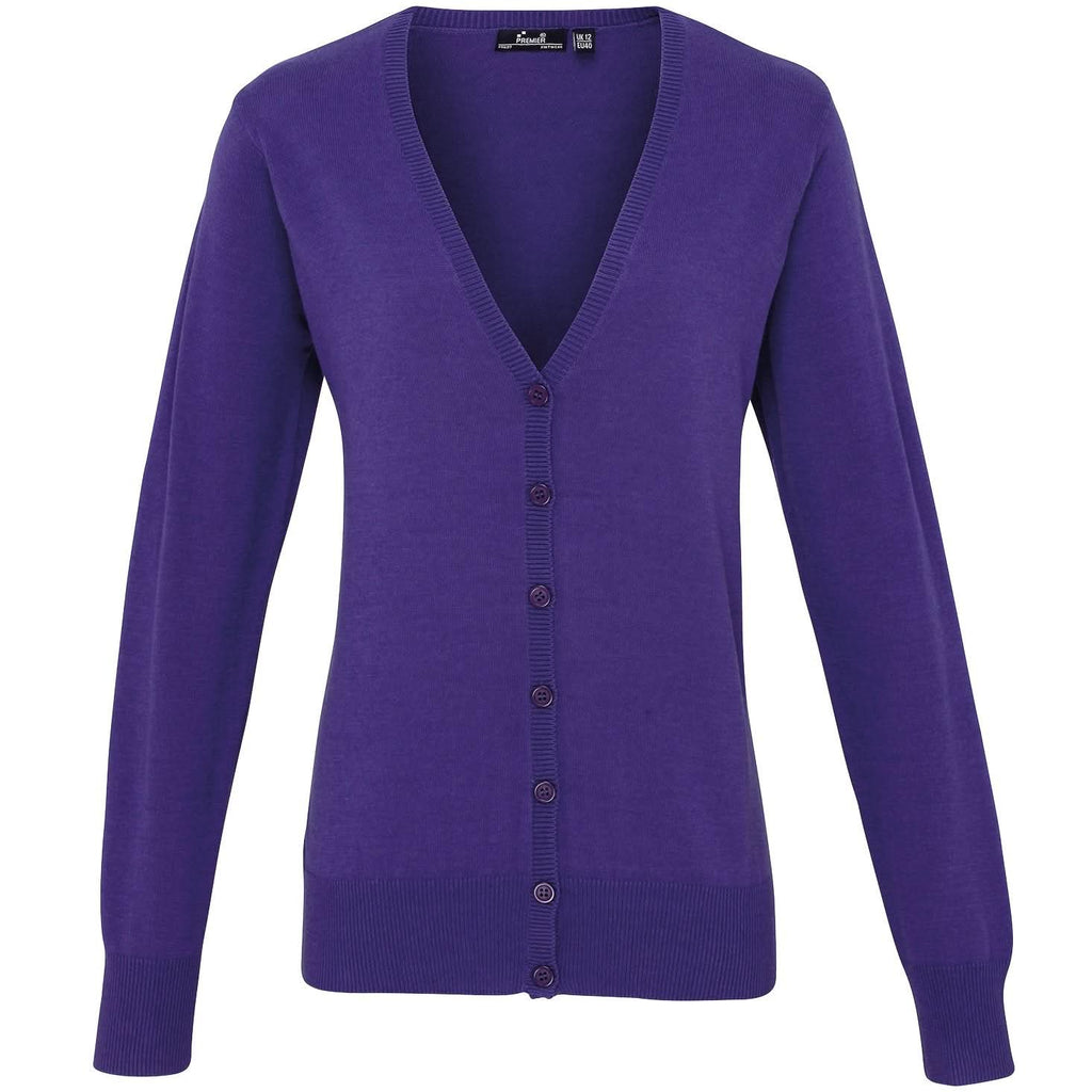 PR697 - Button Through Knitted Cardigan - The Staff Uniform Company