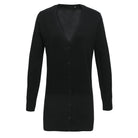 PR698: Ladies Longline Knitted Cardigan Womens Knitwear Premier Black 8
