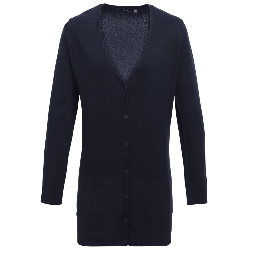 PR698 - Longline Knitted Cardigan - The Staff Uniform Company