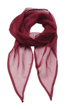 PR740: Ladies Chiffon Scarf Scarves Premier Burgundy Regular
