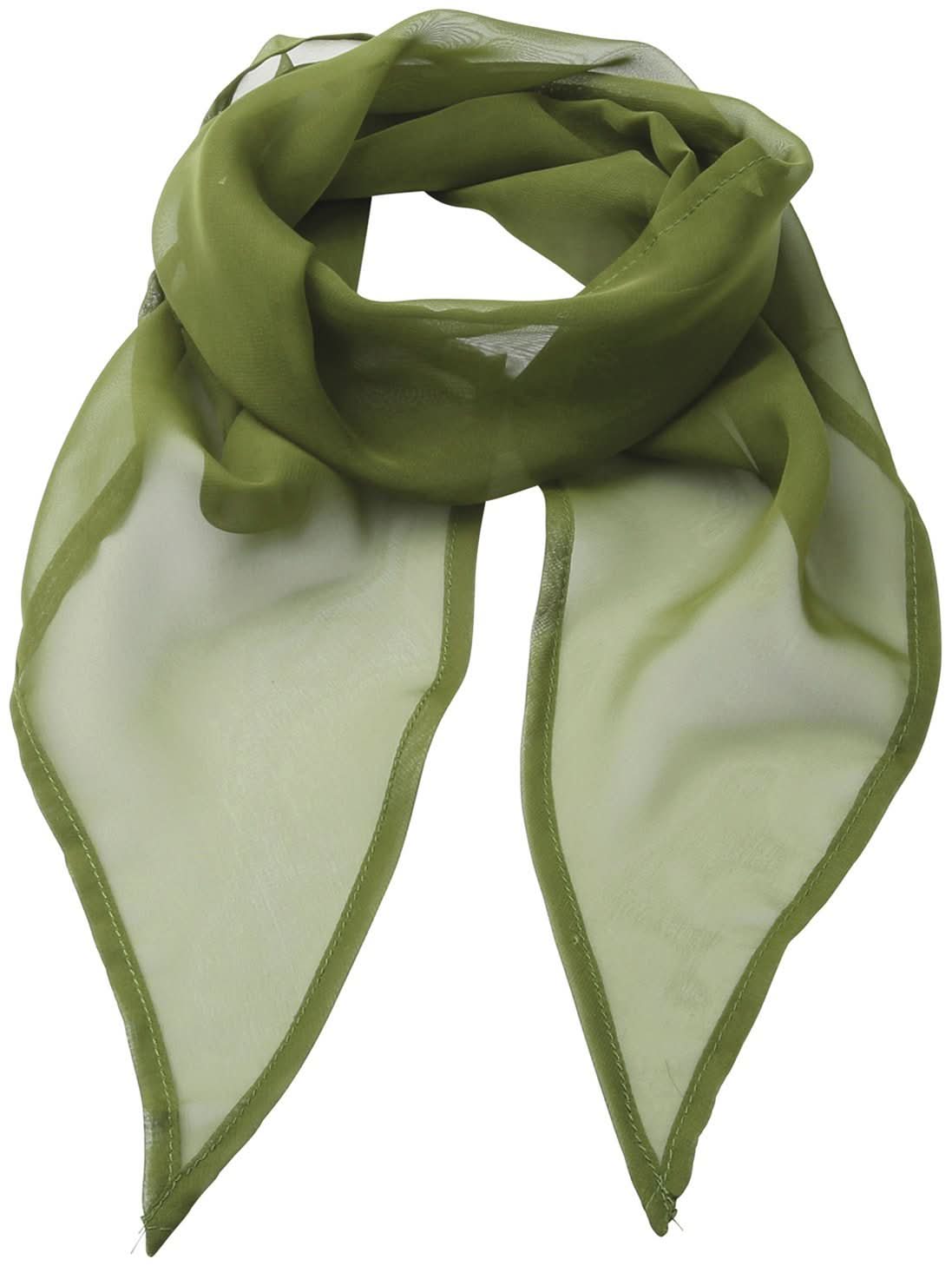 PR740: Ladies Chiffon Scarf Scarves Premier Oasis Green Regular