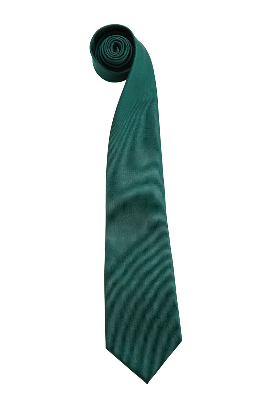PR765: Colours Fashion Tie Ties Premier Bottle Green Regular