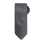 PR780: Micro Waffle Mens Tie Ties Premier Dark Grey Regular
