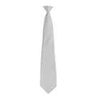 PR785: Clip-on Fashion Tie Ties Premier Silver Regular