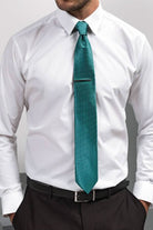 PR787: Puppy Tooth Mens Tie Ties Premier Turquoise Regular