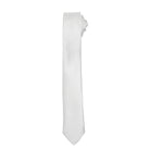 PR793: Mens Slim Tie Ties Premier Silver Regular