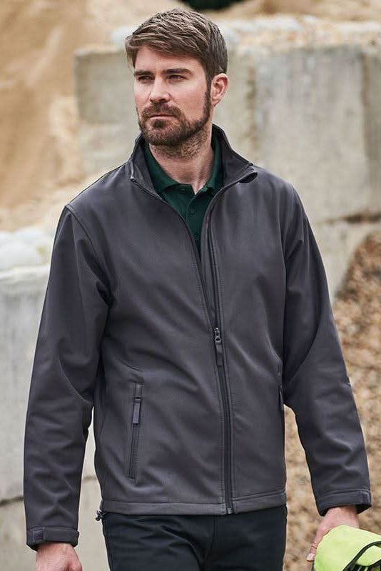 RX500: Pro 2-Layer Mens Softshell Jacket Workwear ProRTX Charcoal S