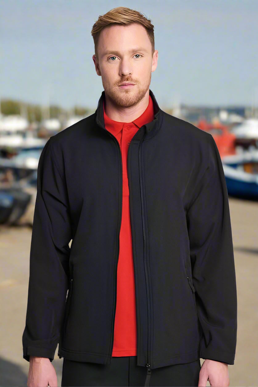 RX500: Pro 2-Layer Mens Softshell Jacket Workwear ProRTX Black S