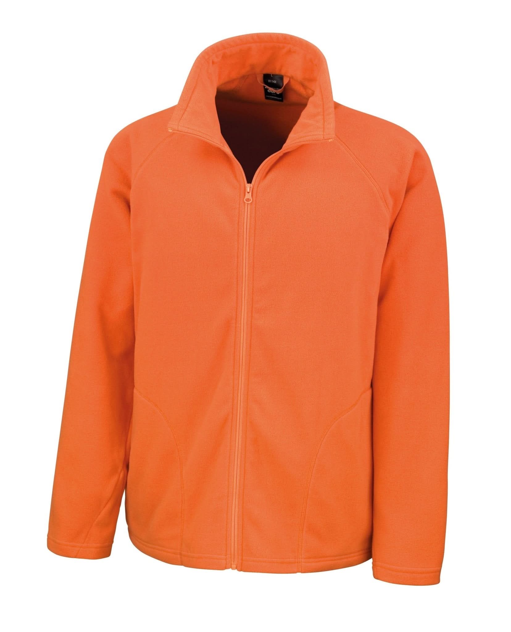R114X: Microfleece Jacket Mens Fleeces Result Core Orange XS