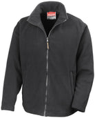 R115A: Horizon Mens Microfleece Jacket Mens Fleeces Result Black XS