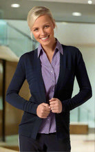 Rachel Ladies Ribbed Cardigan Womens Knitwear Vortex Designs