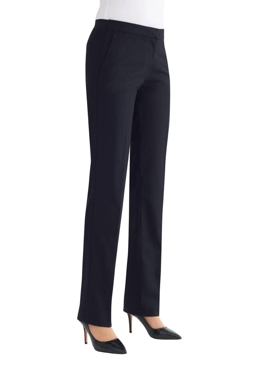 Reims Women's Tailored Fit Suit Trouser Ladies Suit Trouser Brook Taverner Navy 4 Short (27")