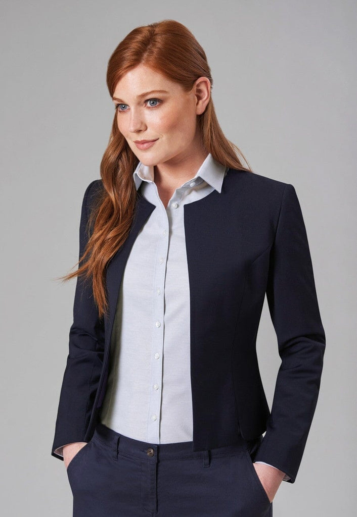 Rosa Collarless Jacket - The Staff Uniform Company