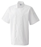 PR656: Short Sleeve Chefs Jacket Chefs Jacket Premier White XS