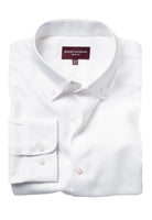 Toronto Mens Royal Oxford Shirt Mens Long Sleeve Shirts Brook Taverner White 14"