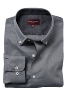 Toronto Mens Royal Oxford Shirt Mens Long Sleeve Shirts Brook Taverner Grey 14"