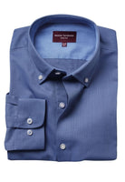 Toronto Mens Royal Oxford Shirt Mens Long Sleeve Shirts Brook Taverner Blue 14"