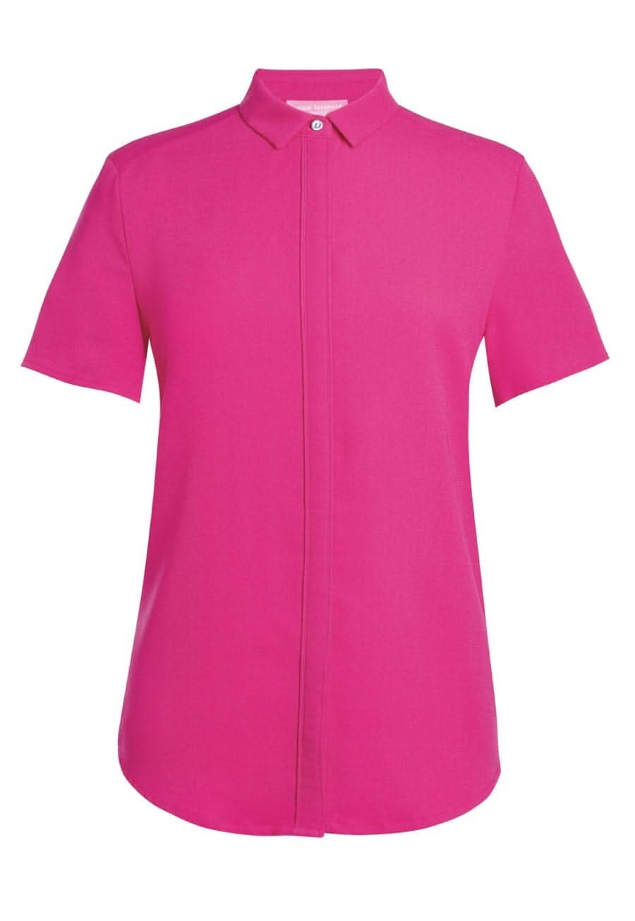 Venezia Ladies Crepe de Chine Blouse Blouses Brook Taverner Fuchsia 6