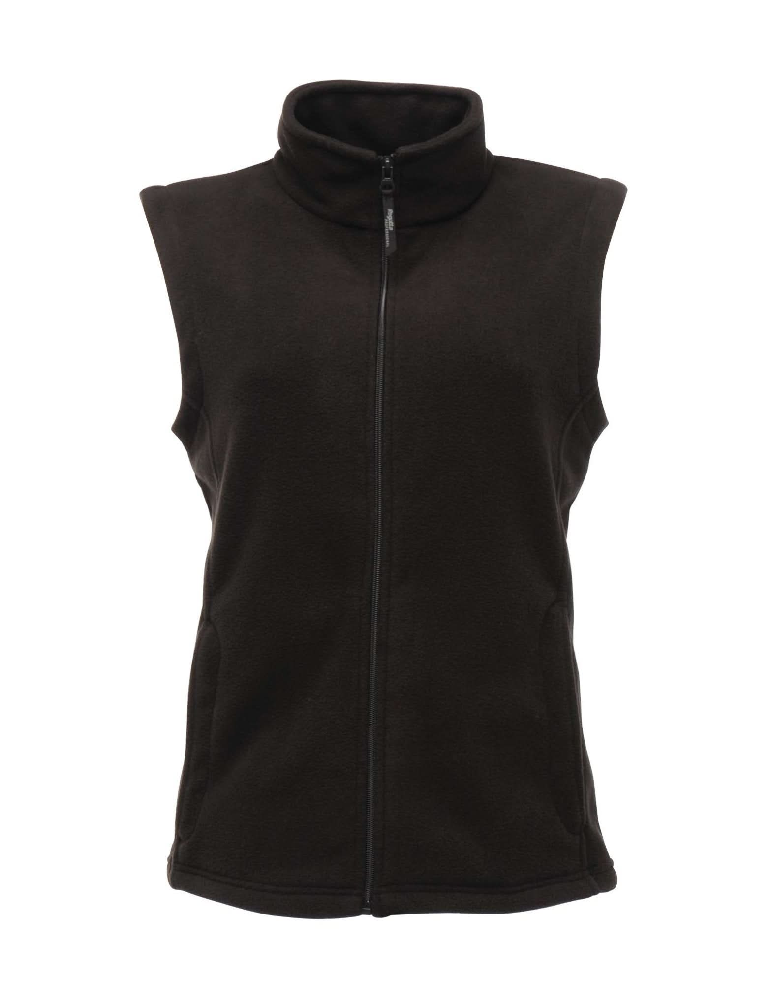 RG186: Ladies Microfleece Bodywarmer Womens Bodywarmers Regatta Professional Black 8